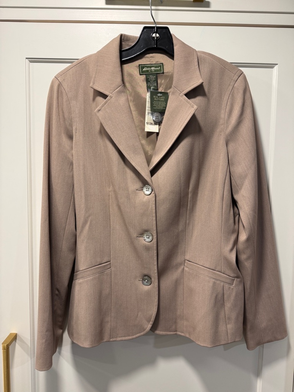 Eddie Bauer Women's Blazer in Light Taupe